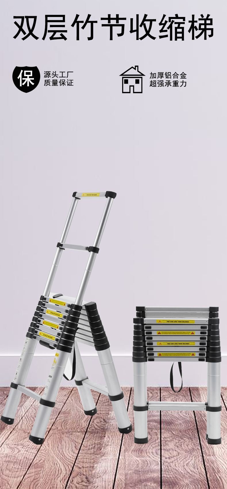 Double Telescopic Ladder detail view 4